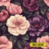Self-adhesive floral wall stickers are waterproof and moisture-proof Specification image